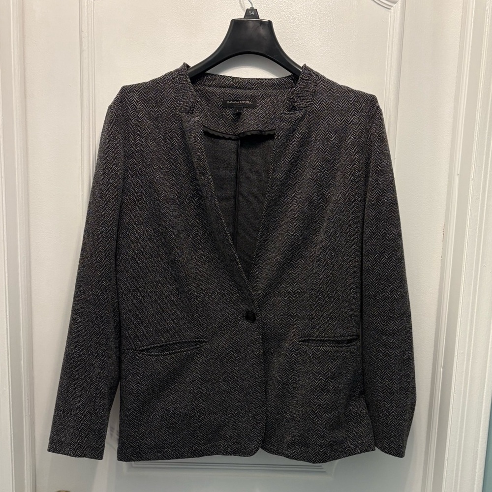 Banana Republic Factory Collarless Blazer